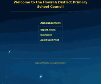 DPSchowrah.in(De-Novo Examination for filling up the post of Assistant Teacher) Screenshot