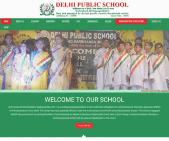 DPsdarbhanga.in(Delhi Public School) Screenshot