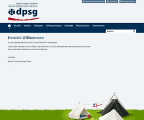 DPSG-Essen-Bofro.de(DPSG Bezirk Essen & Frohnhausen) Screenshot