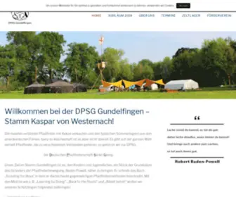 DPSG-Gundelfingen.com(Startseite) Screenshot