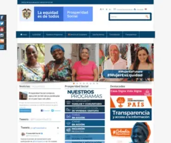 DPS.gov.co(Departamento para la Prosperidad Social) Screenshot