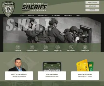 Dpso.org(DeSoto Parish Sheriff) Screenshot