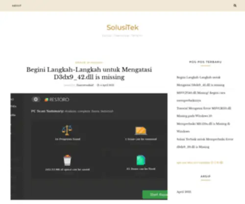 Dpu-Daaruttauhiid.org(Solusi Teknologi Terkini) Screenshot