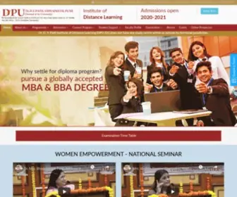 Dpuidl.com(DY Patil Best Online University in India for Distance MBA) Screenshot