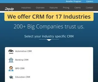 Dquip.com(17 CRM Softwares) Screenshot