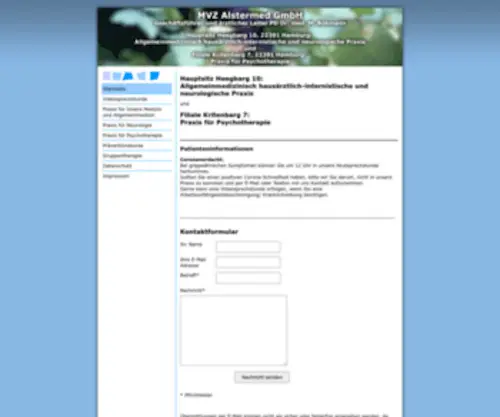 DR-Boekmann.de(MVZ Alstermed GmbH Startseite) Screenshot