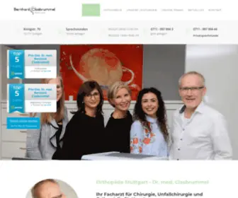 DR-Clasbrummel.de(Ihr Orthopäde in Stuttgart) Screenshot