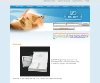 DR-Jeff.com(Professional skin care products and supplies) Screenshot