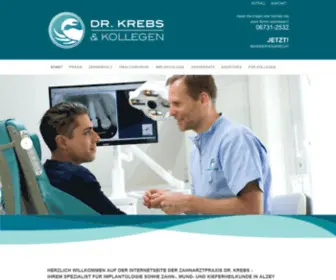 DR-Krebs.net(Zahnarztpraxis Dr) Screenshot