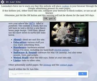 DR-Lex.be(Lex' Site) Screenshot