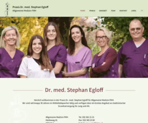 DR-Med-Egloff.ch(Praxis Dr) Screenshot