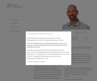 DR-Philipps.de(Hausarztpraxis Berlin Moabit) Screenshot