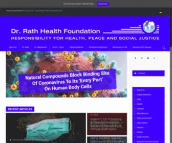 DR-Rath-Foundation.org(Responsibility for Health) Screenshot