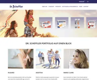 DR-Scheffler.com(Hochwertige Kosmetika und Nahrungsergänzungsmittel von Dr. Scheffler) Screenshot