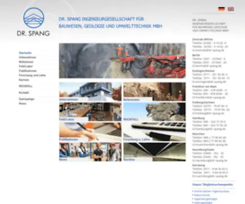 DR-Spang.de(Dr. Spang Ingenieurgesellschaft für Bauwesen) Screenshot