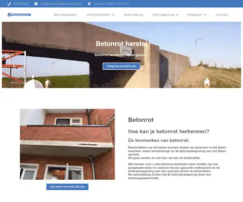 Draaismabetontechniek.nl(Betonrot herstellen doen wij) Screenshot