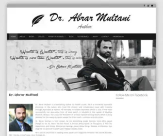 Drabrarmultani.com(Dr Abrar Multani) Screenshot