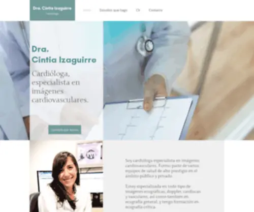 Dracintiaizaguirre.com(Médica Cardióloga) Screenshot