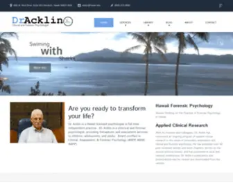 Dracklin.com(Dr. Acklin) Screenshot