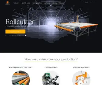 Draco-Rollcutter.com(Producent rolet i stołów do rolet) Screenshot
