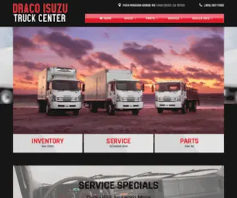 Dracotrucks.com(Draco Isuzu Truck Center) Screenshot