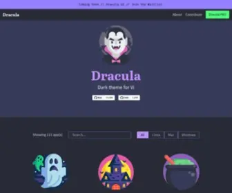 Draculatheme.com(Dark theme for 318 apps) Screenshot