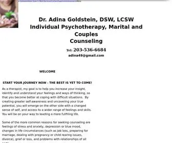 Dradinagoldsteintherapist.com(Adina Goldstein) Screenshot