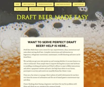 Draft-Beer-Made-Easy.com(Draft Beer Made Easy) Screenshot