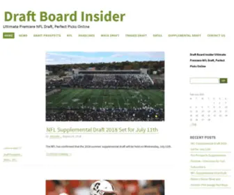 Draftboardinsider.com(NFL Draft at Draft Board Insider) Screenshot