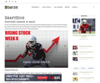 Draftdive.com(Draft Dive) Screenshot