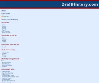 Drafthistory.com(DraftHistory) Screenshot