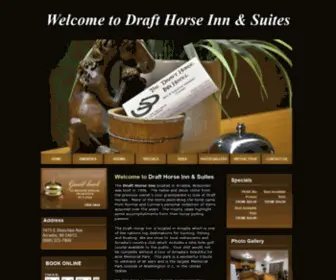 Drafthorseinn.com(Draft Horse Inn & Suites) Screenshot