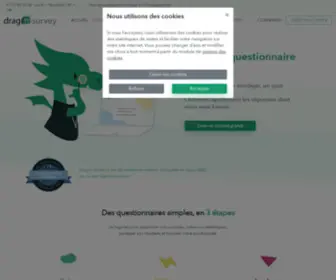 Dragnsurvey.com(Créez) Screenshot