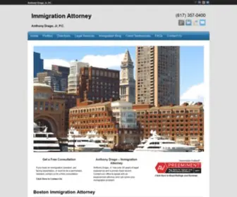 Dragolaw.com(Immigration Attorney) Screenshot