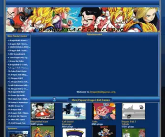 Dragonballgames.org(Dragon Ball Games) Screenshot