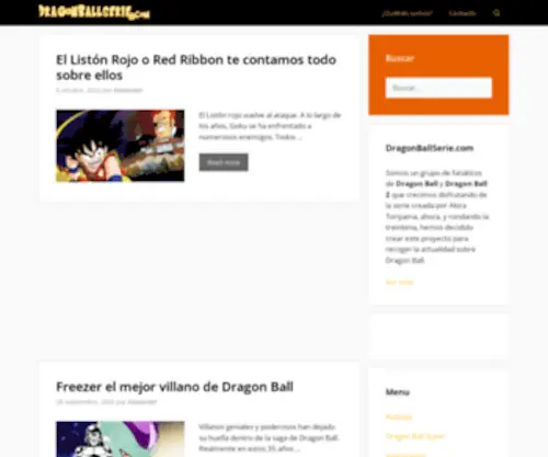 Dragonballserie.com(Dragon Ball Super) Screenshot