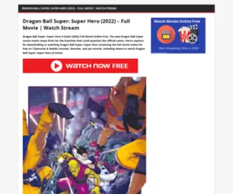 Dragonballsupersuperheromoviefull.com(Dragon Ball Super) Screenshot