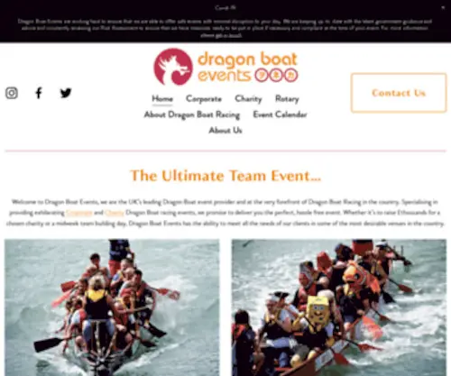 Dragonboatevents.com(Dragon Boat Events Ltd) Screenshot