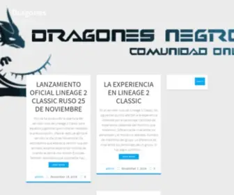 Dragonesnegros.com(Dragones Negros) Screenshot