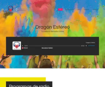 Dragonestereo.com(Dragón Estéreo) Screenshot