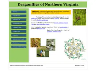 Dragonfliesnva.com(Dragonflies of Northern Virginia) Screenshot