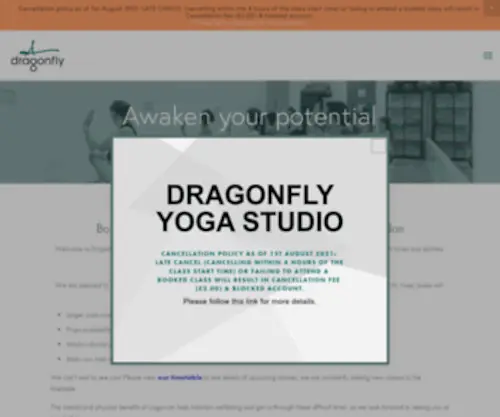 Dragonfly-Yoga.org(Dragonfly Yoga Studio) Screenshot
