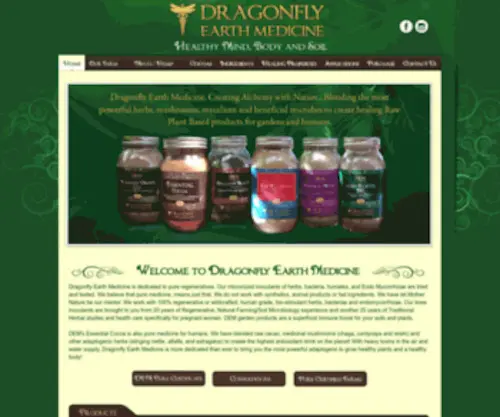 Dragonflyearthmedicine.com(Dragonfly Earth Medicine Demo) Screenshot