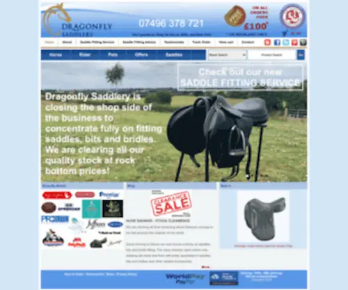 Dragonflysaddlery.co.uk(Horse Riding Equipment) Screenshot