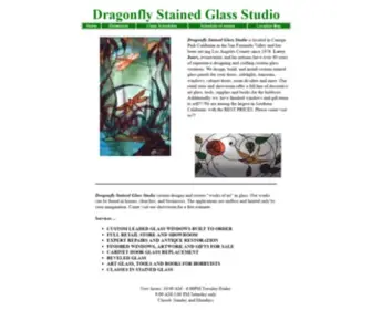 Dragonflystainedglassart.com(Dragonfly Stained Glass Studio) Screenshot