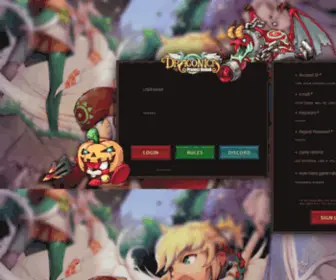 Dragonica-Extended.com(Landing) Screenshot