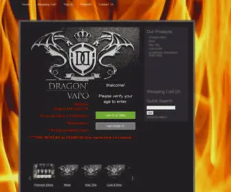 Dragonsdenvapor.com(Dragon's Den Vapor) Screenshot