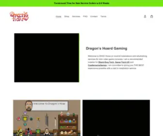 Dragonshoardgaming.com(Dragon's Hoard Gaming) Screenshot