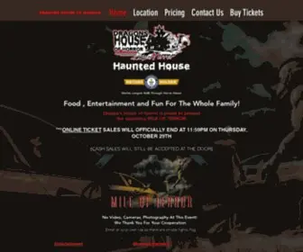 Dragonshouseofhorror.com(Haunted House) Screenshot