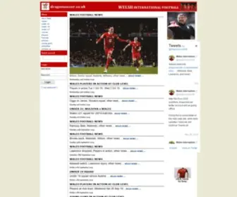 Dragonsoccer.co.uk(Wales International Football web site) Screenshot